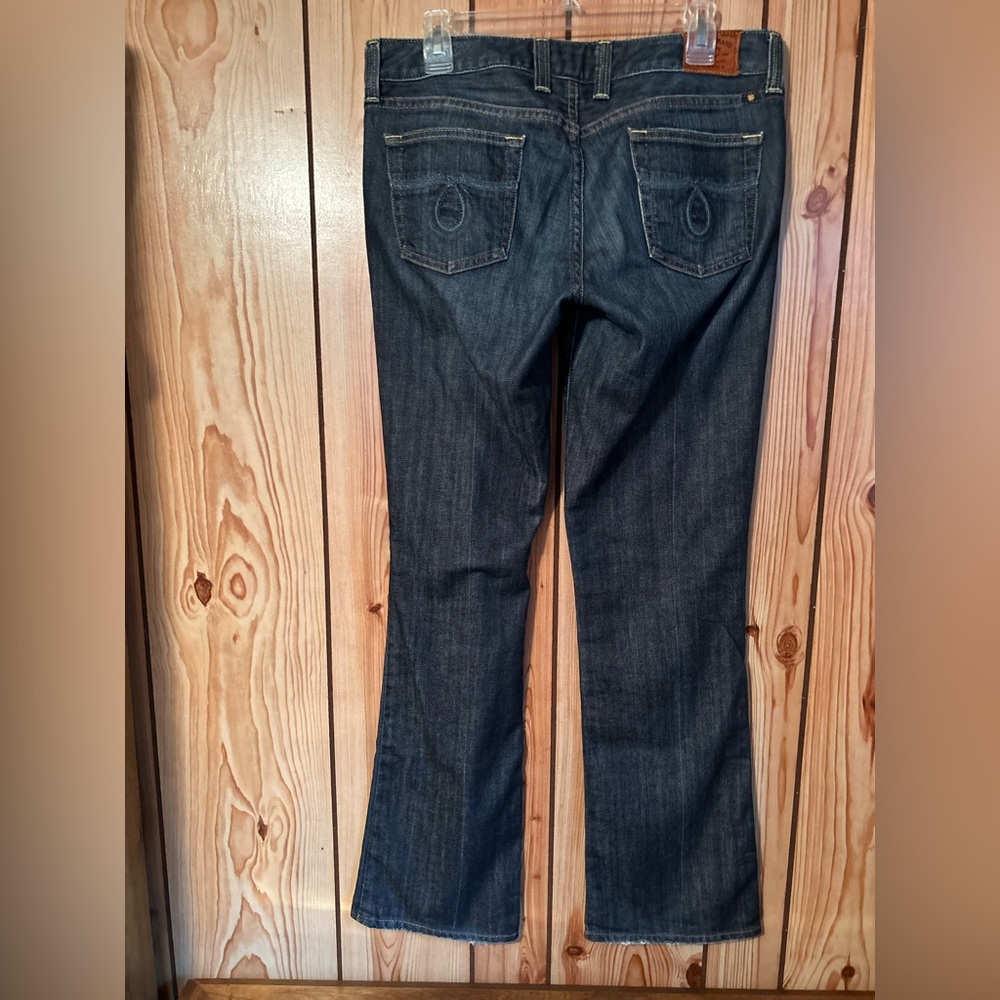 Lucky Brand Jeans Women 10/30 Blue Distressed Lola Boot Cut Western Stretch Deni - Picture 4 of 16